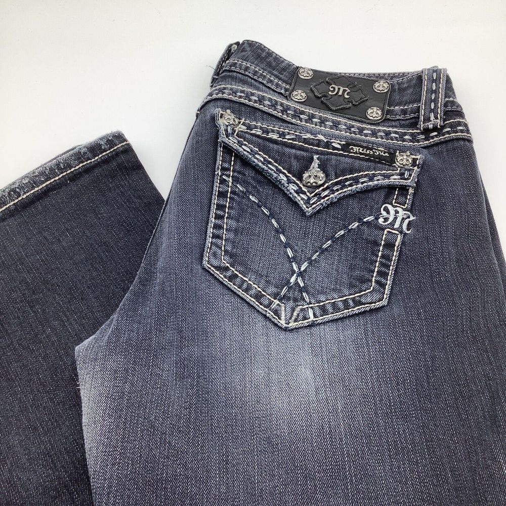 Miss Me Womens JE5069B3R Boot Denim Jeans Blue‎ Size 30
